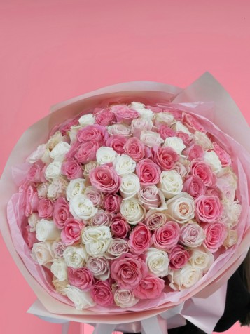Pastel Dream 121 Adet Karışık Gül Buketi