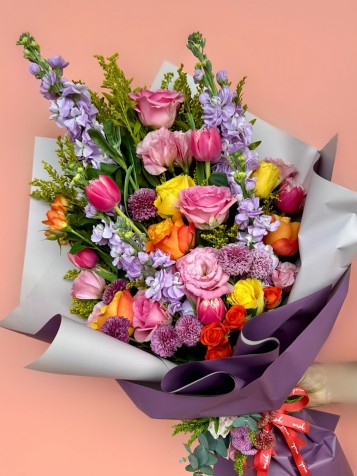 Colourful Love Renkli Karışık Buket