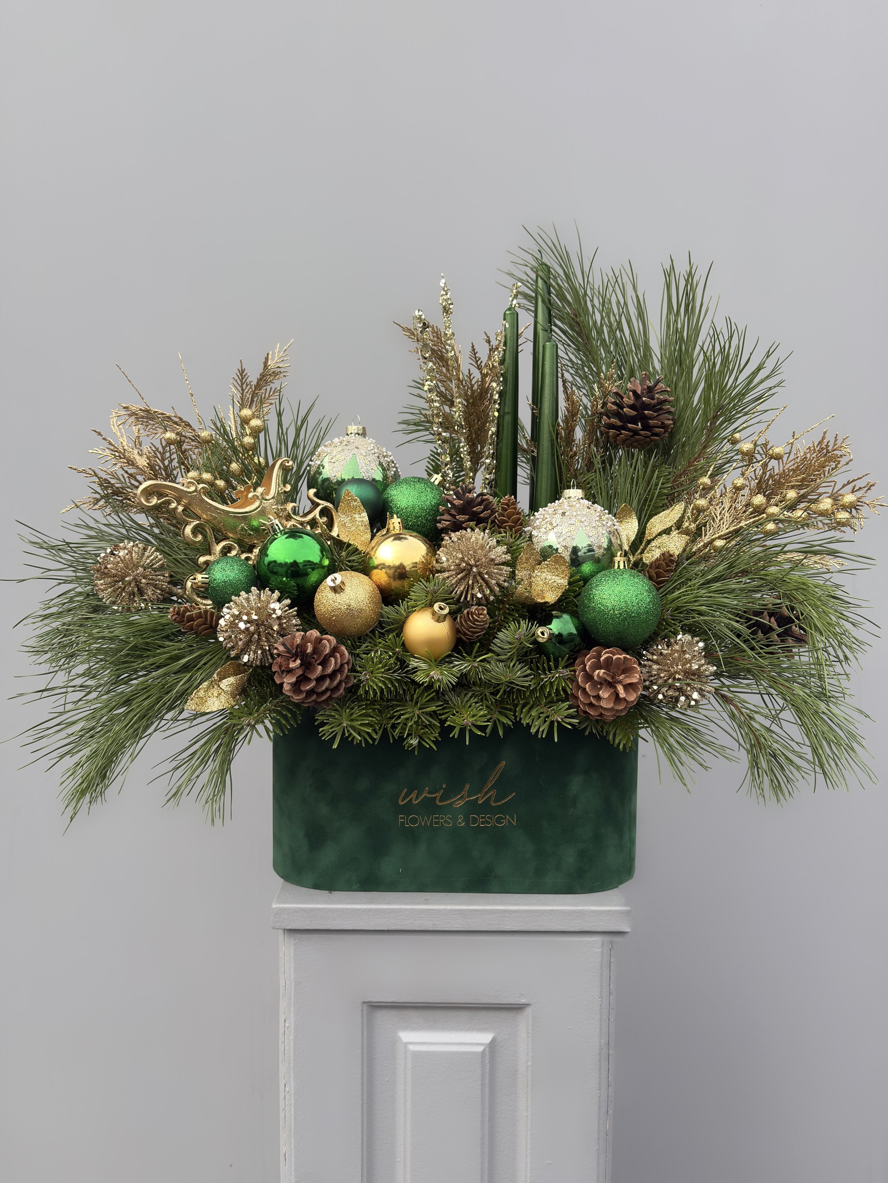Evergreen Magic Mumlu Yılbaşı Aranjmanı