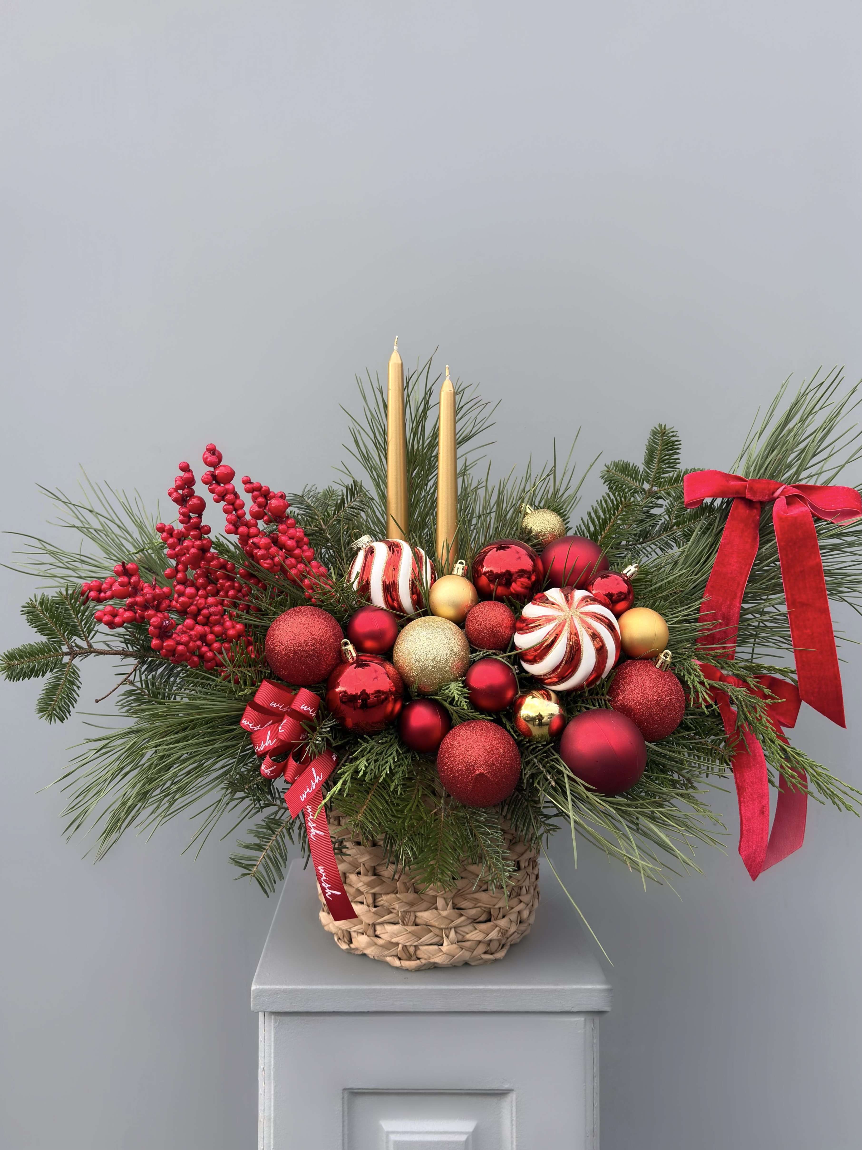 Golden Berry Sepette Yılbaşı Aranjmanı