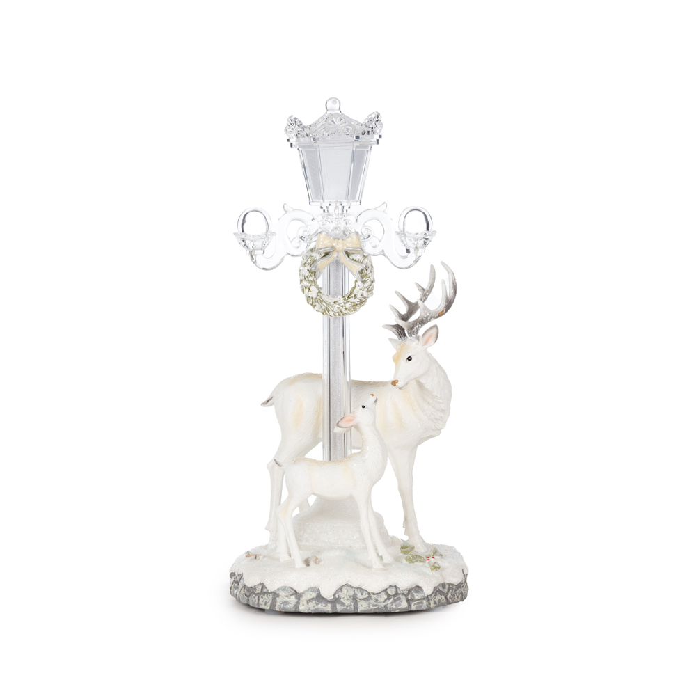 Geyikli Işıklı Ve Müzikli Özel Biblo