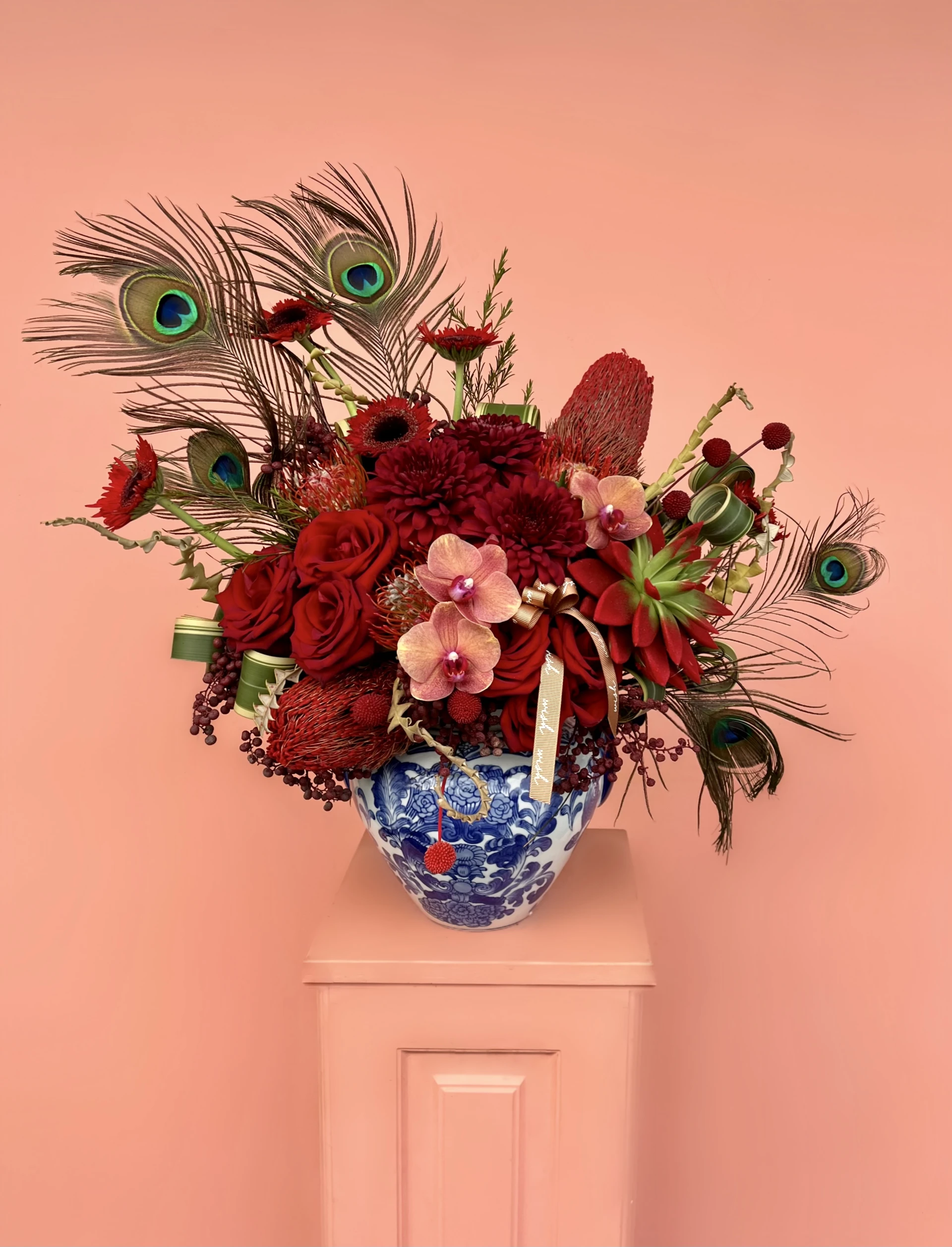 Bleu Blanc Vazoda Özel Tasarım Milana Aranjman