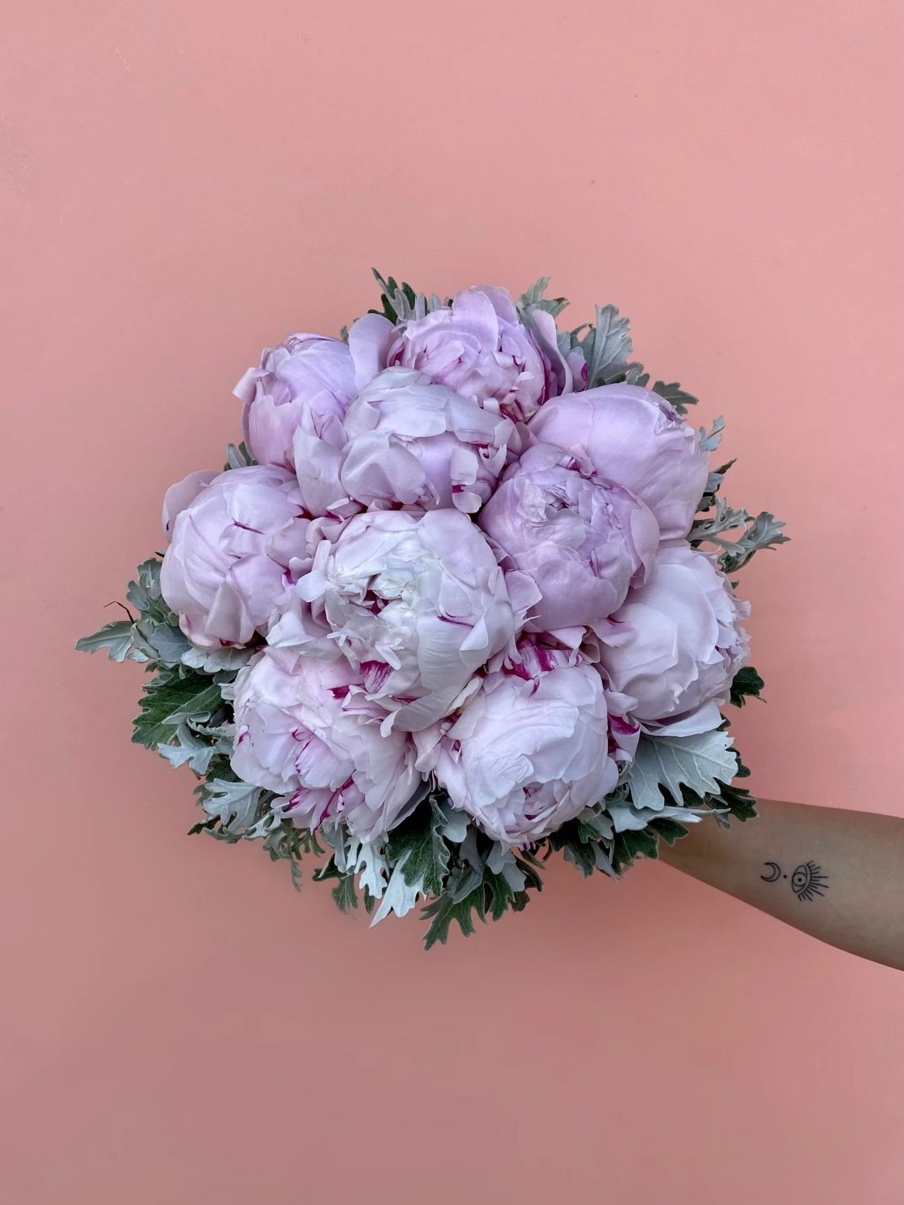 Pembe Şakayık Gelin Buketi & Damat Yaka Çiçeği