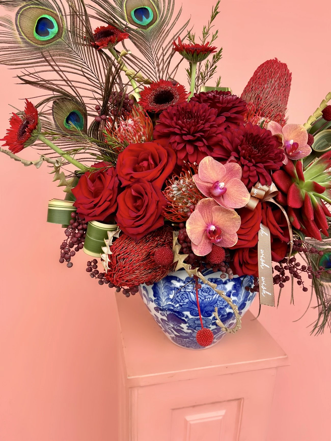 Bleu Blanc Vazoda Özel Tasarım Milana Aranjman