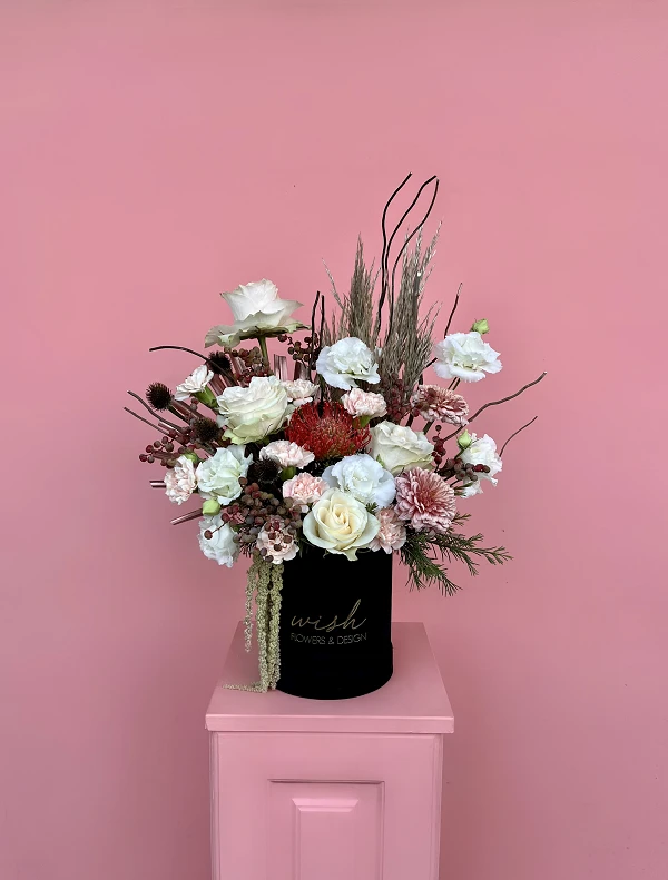 Fancy Siyah Kadife Kutuda Aranjman