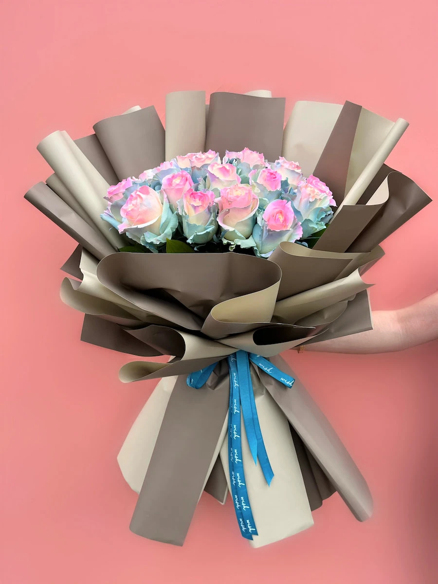 Cotton Candy Özel Ekvator Gülleri Buketi