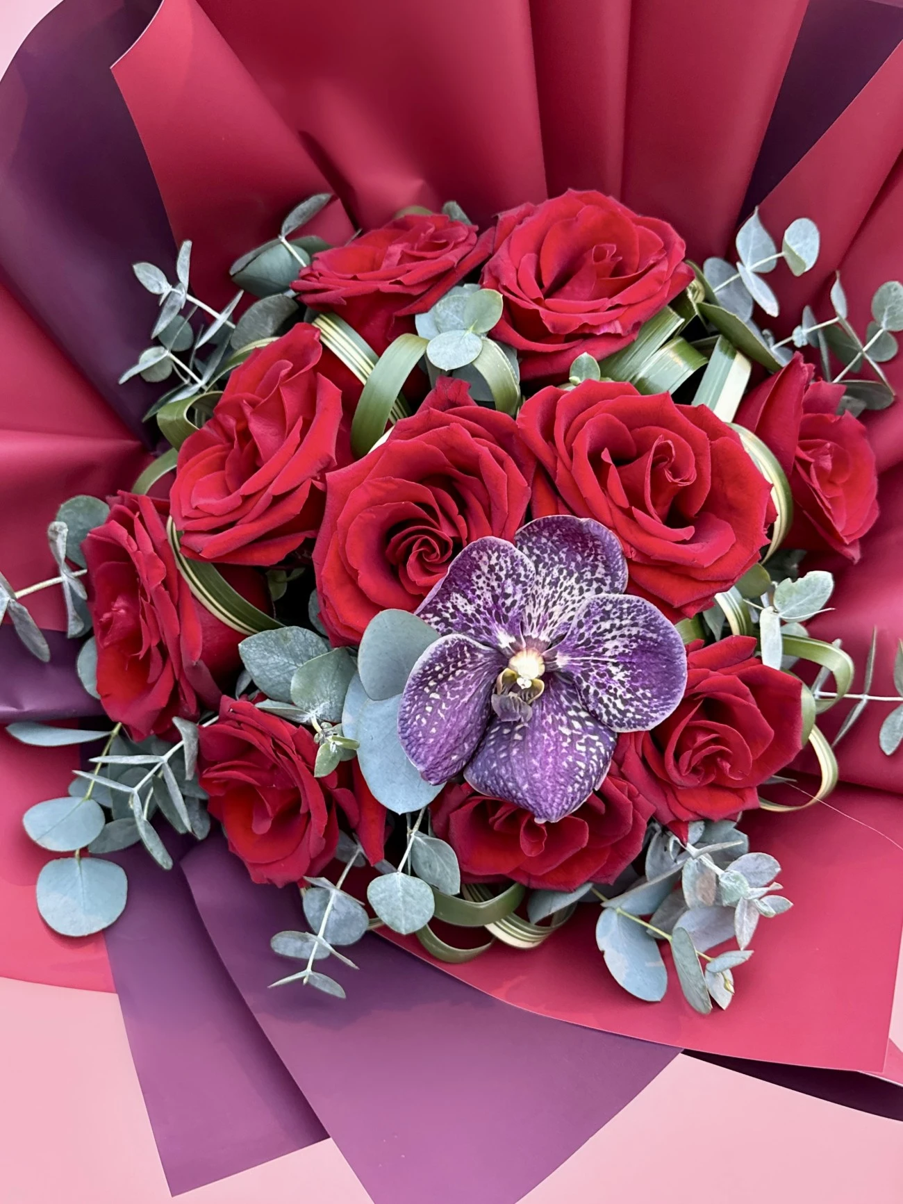 10’lu Kırmızı Gül Buketi