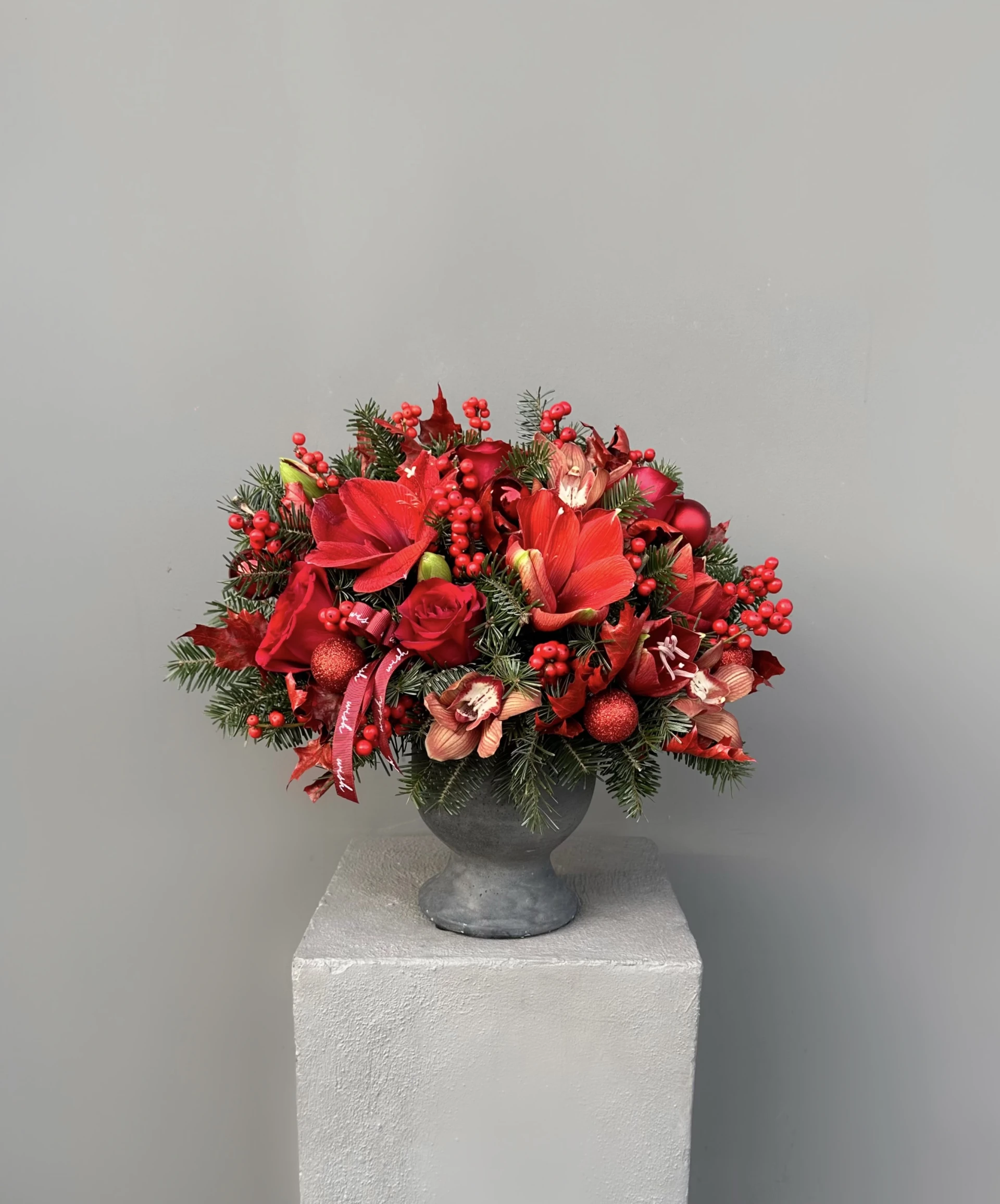 Amaryllis Yılbaşı Aranjmanı