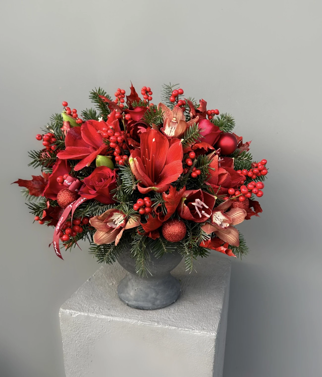 Amaryllis Yılbaşı Aranjmanı