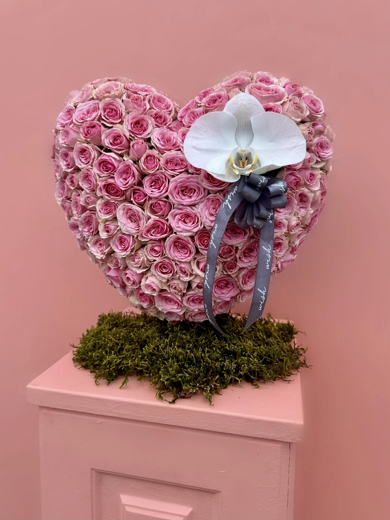 Rosy Heart 3D Özel Tasarım Lüks Aranjman