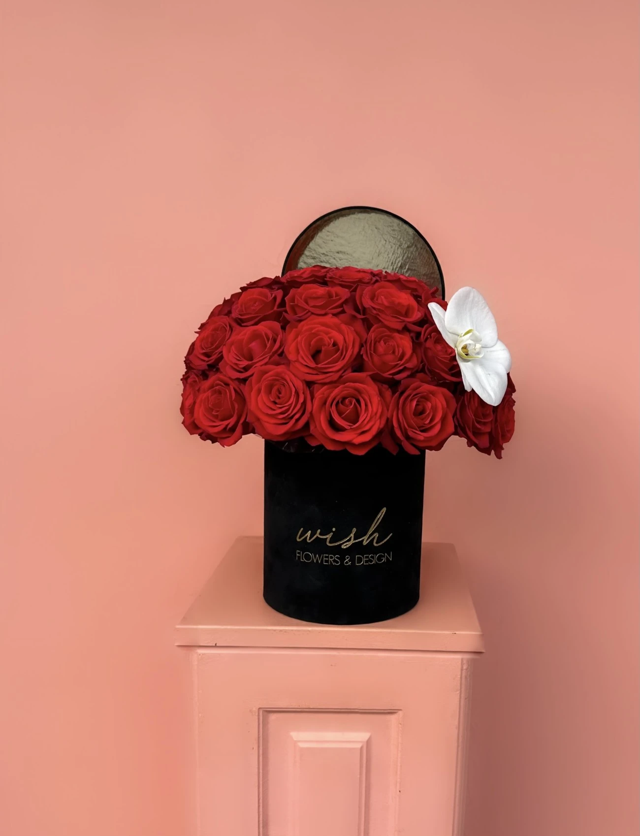 Love Box Kadife Kutuda Kırmızı Güller