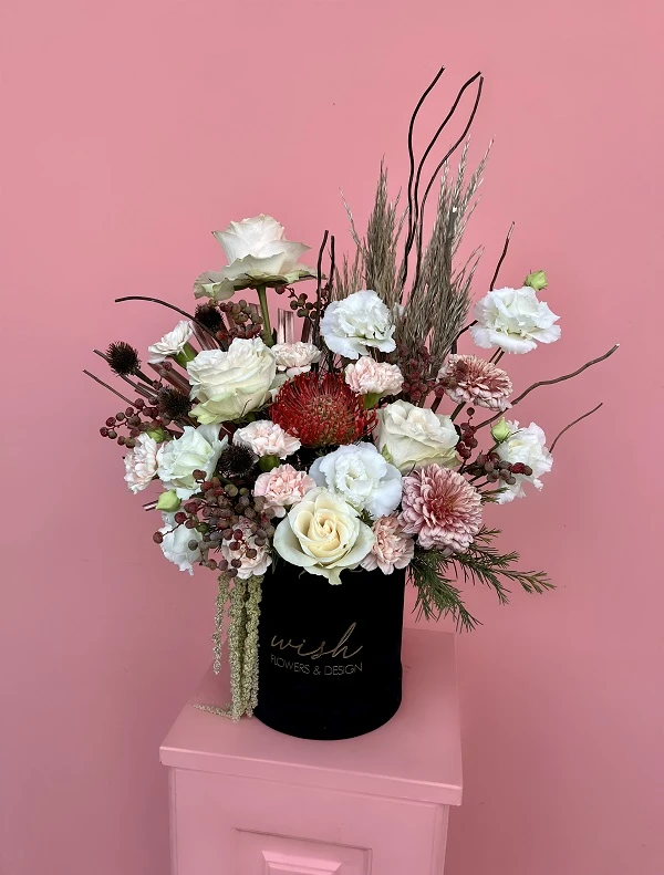 Fancy Siyah Kadife Kutuda Aranjman