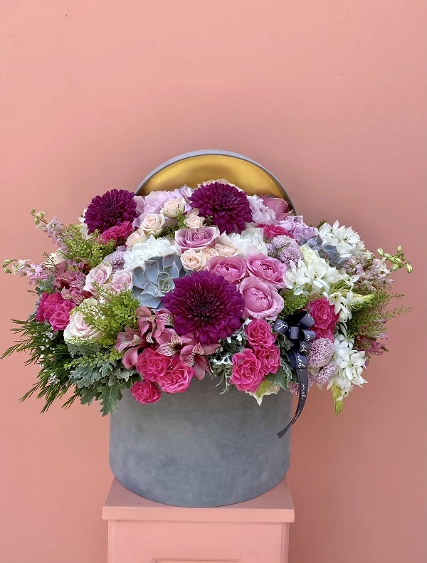 Alice Deluxe Grand Gri Kadife Kutuda Aranjman