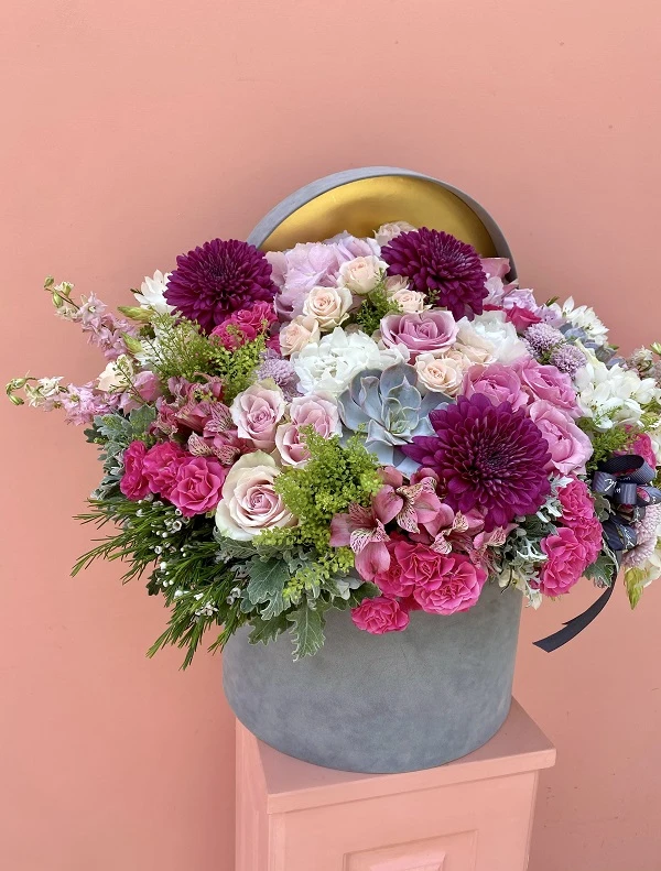 Alice Deluxe Grand Gri Kadife Kutuda Aranjman